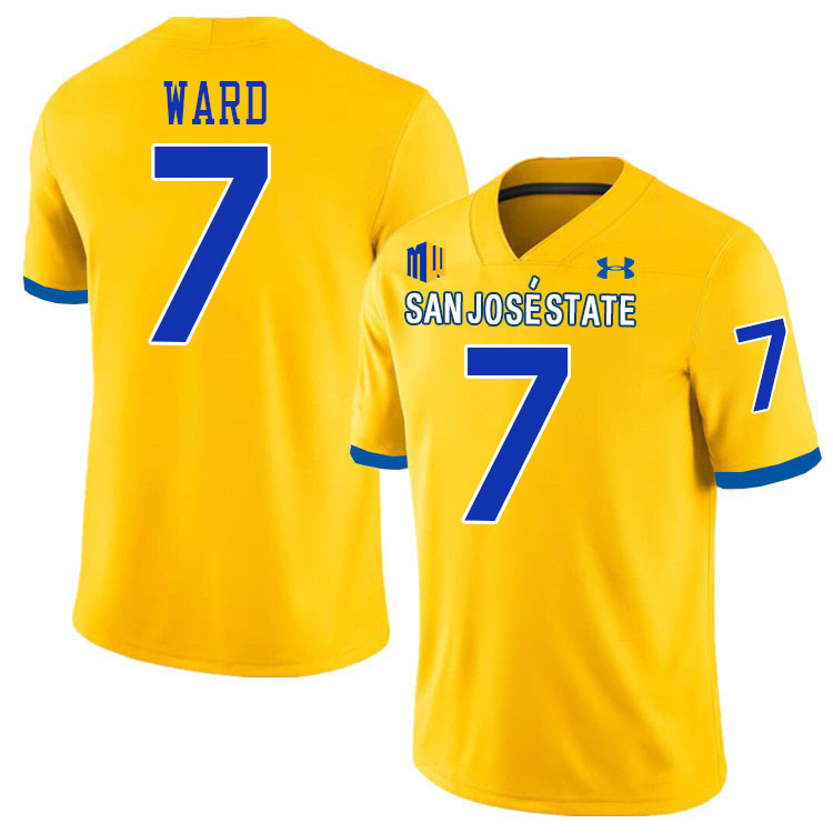 San Jose State Spartans #7 Xavier Ward College Football Jerseys,Uniforms-Gold San Jose State Spartans #7 Xavier Ward College Football Jerseys,Uniforms-Gold